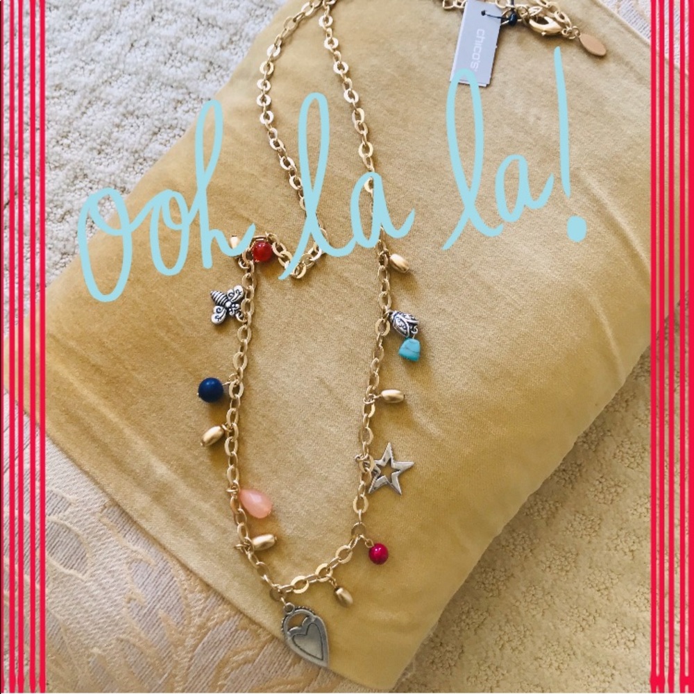 CHICO'S CHARM NECKLACE - Gold Tone